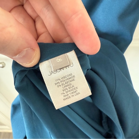 Jason Wu Draped Sleeveless Sheath Dress - Size 8 - Picture 4 of 5